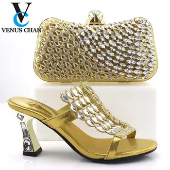 Special Coming Gold Color Matching Shoes and Bag Set In Heels Matching Shoes and Bag Set for African Party with Comfortable Heel
Special Coming Gold Color Matching Shoes and Bag Set In Heels Matching Shoes and Bag Set for African Party with Comfortable Heel