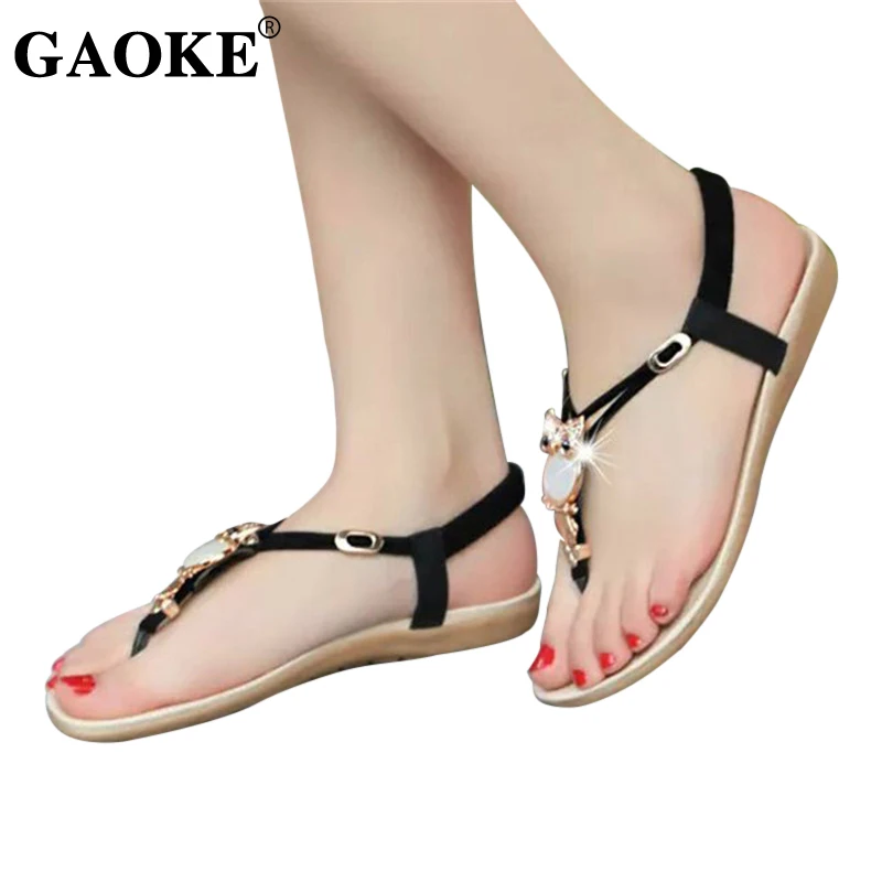 2019 Summer Woman Sandals Female Flip flops Beach Open Toe Sandals Woman Low Heel Beaded Shoes Woman Shoes Owl Sandals Footwear 
2019 Summer Woman Sandals Female Flip flops Beach Open Toe Sandals Woman Low Heel Beaded Shoes Woman Shoes Owl Sandals Footwear