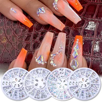 DIY Design AB Acrylic Diamond Nail Glitter Nail Rhinestones Crystals DIY Nail art Decorations Manicuring Tools Accessories
DIY Design AB Acrylic Diamond Nail Glitter Nail Rhinestones Crystals DIY Nail art Decorations Manicuring Tools Accessories