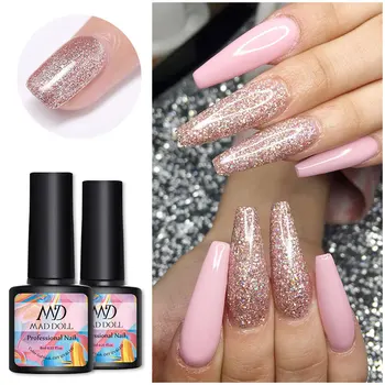 6 Bottles/Kit 8 ml MAD DOLL Solid Color And Scintillating UV Gel Nail Bling Sequins Soak Off LED Nail UV Gel Polish Gel Lacquers
6 Bottles/Kit 8 ml MAD DOLL Solid Color And Scintillating UV Gel Nail Bling Sequins Soak Off LED Nail UV Gel Polish Gel Lacquers