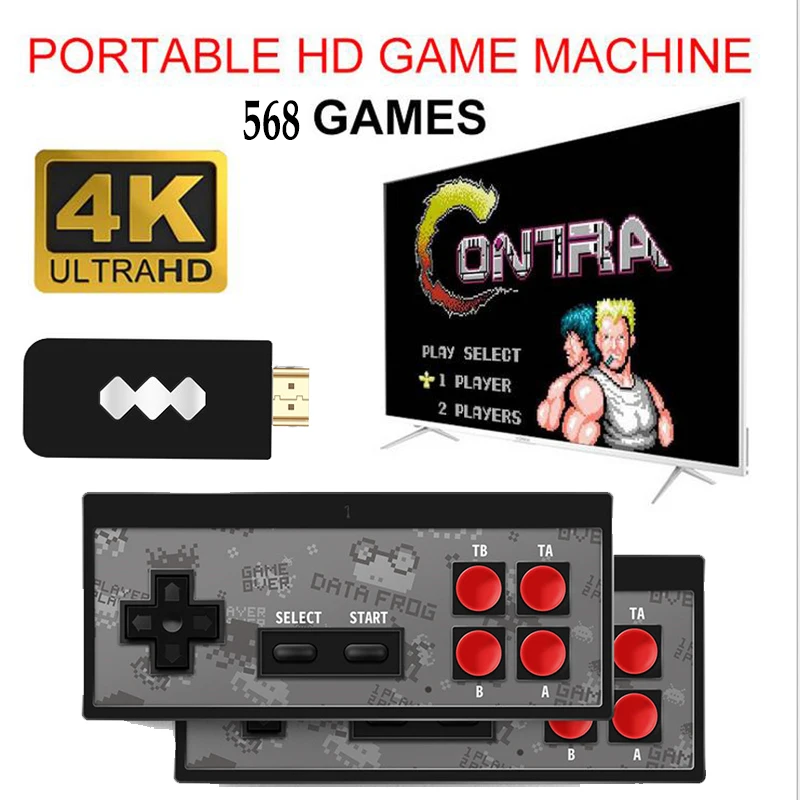 Y2 4K USB Wireless Handheld TV Video Game Console Build In 568 Classic Game 8 Bit Mini Video Console Support AV/HDMI Output
Y2 4K USB Wireless Handheld TV Video Game Console Build In 568 Classic Game 8 Bit Mini Video Console Support AV/HDMI Output