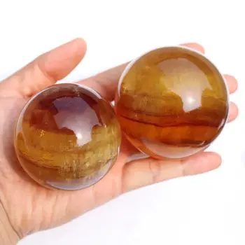 60mm-70mm Natural Yellow Crystal Quartz Stone Ball Fluorite Quartz Sphere 1pc
60mm-70mm Natural Yellow Crystal Quartz Stone Ball Fluorite Quartz Sphere 1pc