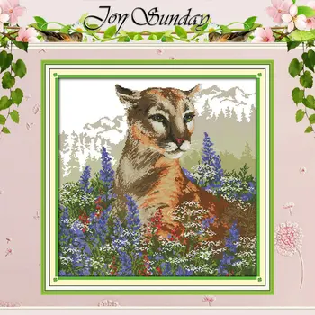 The Leopard with Flowers Patterns Counted Cross Stitch 11 14CT Cross Stitch Sets Chinese Cross-stitch Kits Embroidery Needlework
The Leopard with Flowers Patterns Counted Cross Stitch 11 14CT Cross Stitch Sets Chinese Cross-stitch Kits Embroidery Needlework