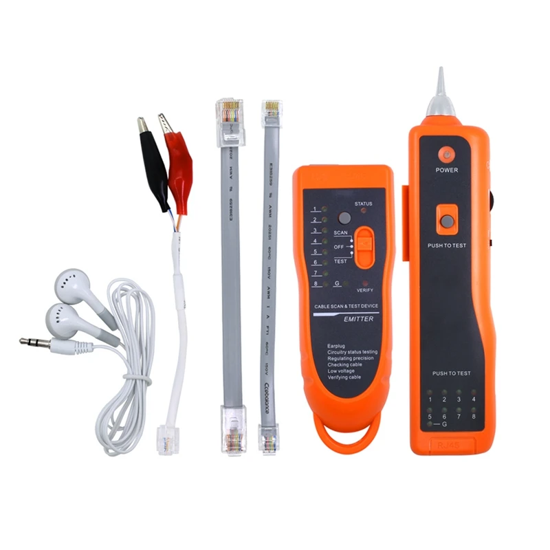 

HOT-Utp Stp Cat5 Cat6 Rj45 Lan Network Cable Tester Line Finder Rj11 Telephone Wire Tracker Tracer Diagnose Tone Kit Xq-350