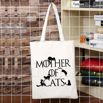 Mother of Cats Simple Women Package Elegant Canvas Bag Handbags Shoulder Bags Casual Shopping Girls Handbag
Mother of Cats Simple Women Package Elegant Canvas Bag Handbags Shoulder Bags Casual Shopping Girls Handbag