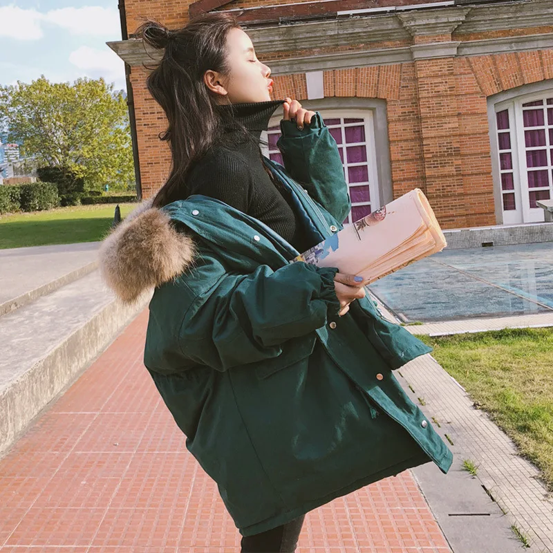 2019 Winter New Style Hooded Large Fur Collar down Coat Cotton-padded Clothes Drawstring Waist Hugging Solid Color Cotton-padded
2019 Winter New Style Hooded Large Fur Collar down Coat Cotton-padded Clothes Drawstring Waist Hugging Solid Color Cotton-padded