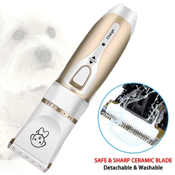 Dog Clippers Noiselessness Cordless Pet Hair Clipper /Scissors/Nail File/Claw/Hair 4 in 1 Clippers Sets for Pet Used 
Dog Clippers Noiselessness Cordless Pet Hair Clipper /Scissors/Nail File/Claw/Hair 4 in 1 Clippers Sets for Pet Used
