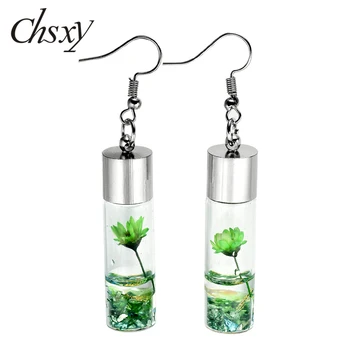 CHSXY Boho Jewelry Real Plant Dried Flower Earrings Multi Colors Transparent Drift Bottle Hanging Statement Earrings Pendientes 
CHSXY Boho Jewelry Real Plant Dried Flower Earrings Multi Colors Transparent Drift Bottle Hanging Statement Earrings Pendientes