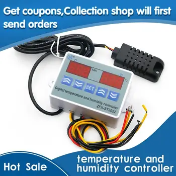 ZFX-ST3022 digital display intelligent temperature controller humidification and dehumidification greenhouse incubation
ZFX-ST3022 digital display intelligent temperature controller humidification and dehumidification greenhouse incubation