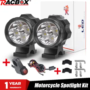RACBOX 2PCS Universal 4 led Chips LED Motorcycle headlights Kit Motorbike Spotlight Waterproof Fog Spot 4000LM Moto Spotlamp
RACBOX 2PCS Universal 4 led Chips LED Motorcycle headlights Kit Motorbike Spotlight Waterproof Fog Spot 4000LM Moto Spotlamp