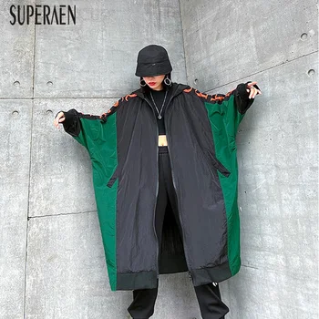 SuperAen Pluz Size Spring and Autumn 2020 New Trench Coat for Women Zipper Hooded Casual Wild Ladies Windbreakers
SuperAen Pluz Size Spring and Autumn 2020 New Trench Coat for Women Zipper Hooded Casual Wild Ladies Windbreakers