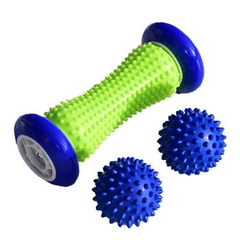 Foot Massage Roller for Relief Plantar Fasciitis Heel Foot Arch Pain Reflexology Back Leg Muscle Massager with 2 Spiky Balls
Foot Massage Roller for Relief Plantar Fasciitis Heel Foot Arch Pain Reflexology Back Leg Muscle Massager with 2 Spiky Balls