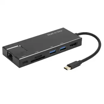 Type-C to Hub 7‑In‑1 Portable USB 4K Multifunctional Expansion Docking Station for OS X and Smartphones Supports 100MB/S
Type-C to Hub 7‑In‑1 Portable USB 4K Multifunctional Expansion Docking Station for OS X and Smartphones Supports 100MB/S
