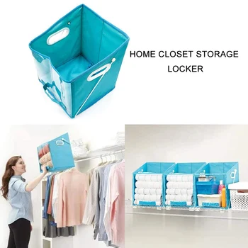 

New Folding Storage Cabinet Closet Home Dustproof Transparent Telescopic Sundries Storage Racks Oxford Cloth Laundry Baskets