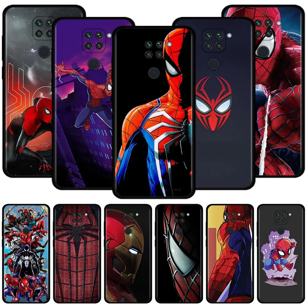 Чехол для мобильного телефона с героями мультфильмов Marvel Человек-паук аниме Xiaomi