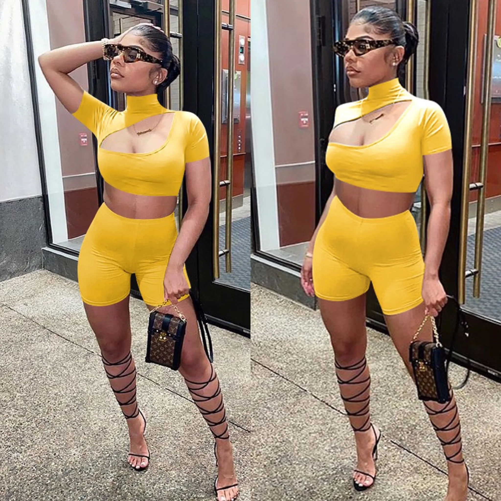 New Summer Women Shorts Set Sexy Crop Top shorts jogger Suits Set Two Piece Set Sexy Matching Set Outfit
New Summer Women Shorts Set Sexy Crop Top shorts jogger Suits Set Two Piece Set Sexy Matching Set Outfit