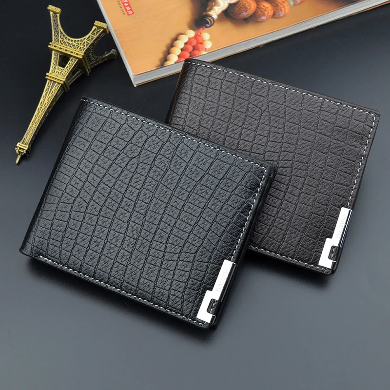 Men's wallet short leather new crocodile pattern wallet multi-card male young horizontal business soft wallet
Men's wallet short leather new crocodile pattern wallet multi-card male young horizontal business soft wallet
