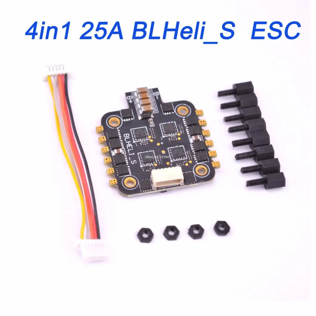 New Mini 2-4s 4 In 1 25A ESC BLHeli_S ESC Speed controller board for mini flytower OPTO Supports Oneshot125 and Multishot DSHOT
New Mini 2-4s 4 In 1 25A ESC BLHeli_S ESC Speed controller board for mini flytower OPTO Supports Oneshot125 and Multishot DSHOT