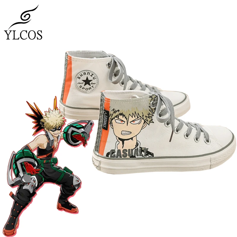 Anime My Hero Academia Midoriya Izuku Bakugou Katsuki Canvas Shoes For Unisex Black And White High Top Canvas Boots
Anime My Hero Academia Midoriya Izuku Bakugou Katsuki Canvas Shoes For Unisex Black And White High Top Canvas Boots