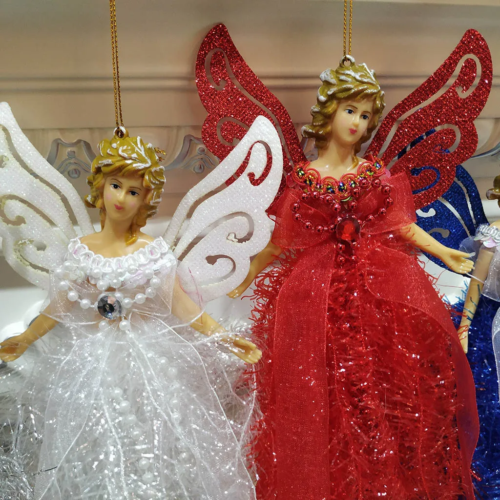 35g wing angel doll hanging xmas tree pendants ornaments home