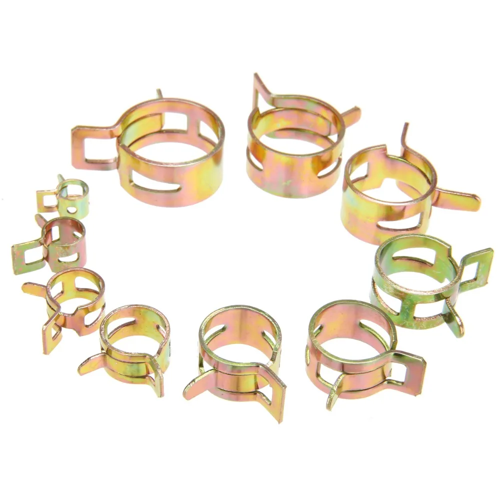 100pcs/set 6-22mm Spring Clip Hose Clamp Fastener Fuel Line Hose Water Pipe Air Tube Car Plumbing Tools
100pcs/set 6-22mm Spring Clip Hose Clamp Fastener Fuel Line Hose Water Pipe Air Tube Car Plumbing Tools