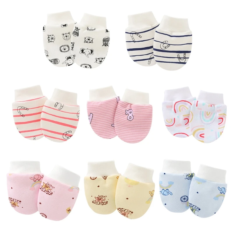 

Baby Anti Scratching Gloves Soft Cotton Mitten Newborn Protection Face Scratch Mittens Infant Handguard Supplies Baby boys girls