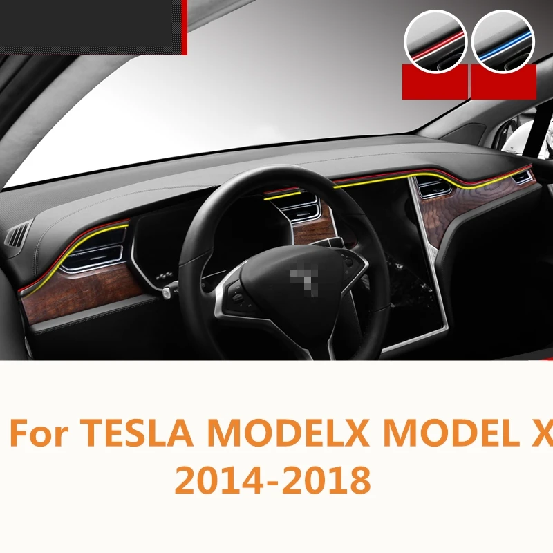 Для TESLA MODELX MODEL X 2014-2018 приборная панель центральный пульт управления Накладка