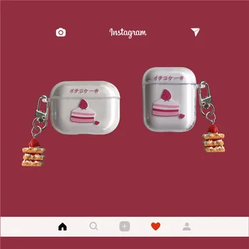 Headphone Cases For Apple Airpods 1 2 Transparent Earpods Case with Cake Pendant for Air Pod Pro Silicone Soft Cover Accessories
Headphone Cases For Apple Airpods 1 2 Transparent Earpods Case with Cake Pendant for Air Pod Pro Silicone Soft Cover Accessories