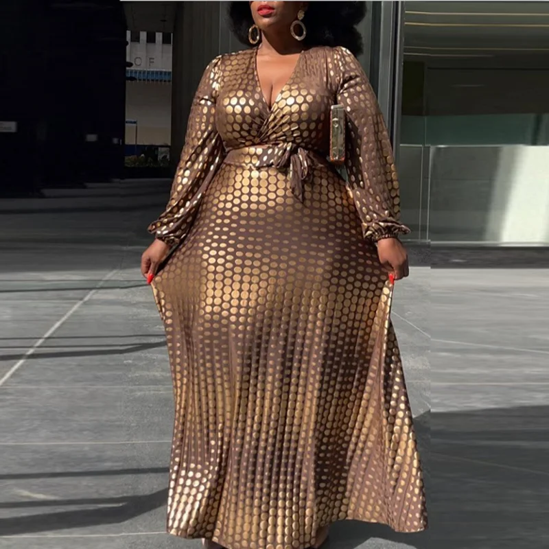 Фото Платье-макси в африканском стиле для женщин 3XL 5XL | Тематическая одежда и униформа