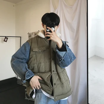 Winter Lamb Hair Denim Jacket Men's Slim Warm Thick Fashion Casual Fake Two-piece Coat Man Streetwear Wild Loose Cotton Jacket
Winter Lamb Hair Denim Jacket Men's Slim Warm Thick Fashion Casual Fake Two-piece Coat Man Streetwear Wild Loose Cotton Jacket