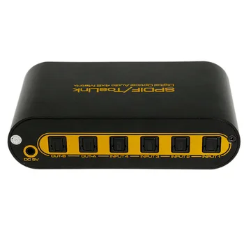 Digital Optical o Matrix 4X2 Switch 4 in 2 Out Video Splitter Converter with Remote Control
Digital Optical o Matrix 4X2 Switch 4 in 2 Out Video Splitter Converter with Remote Control