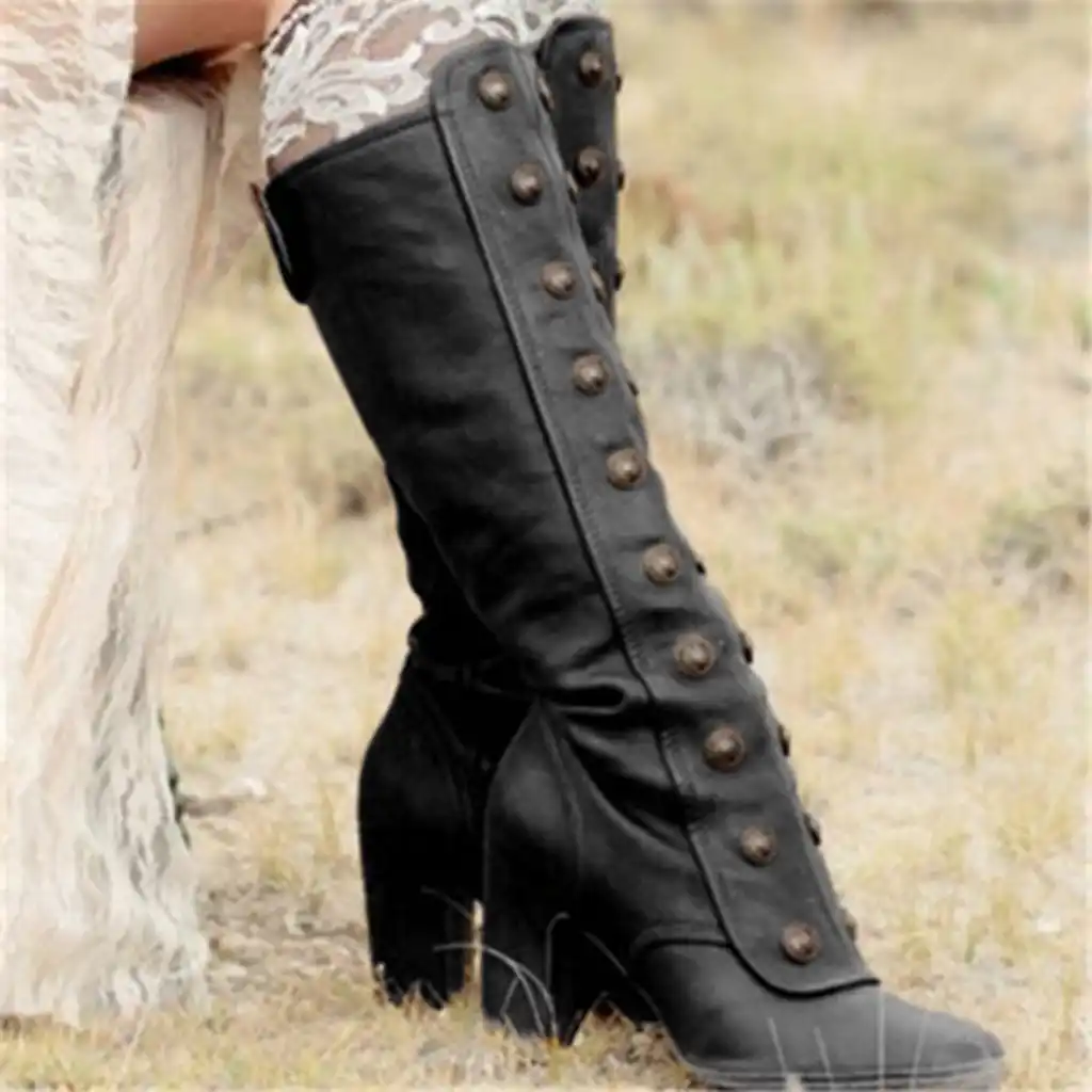 ladies knee high walking boots