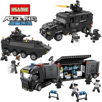 HSANHE 6508-6510 Educational Assembled Building Blocks Children Toy SWAT Series Armoured Car Explosion-Proof Vehicle Command
HSANHE 6508-6510 Educational Assembled Building Blocks Children Toy SWAT Series Armoured Car Explosion-Proof Vehicle Command