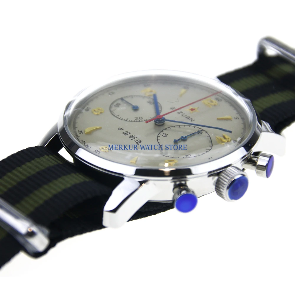 Red Star Mechanical Chronograph For Seagull 1963 ST1901 Movement Mens Pilot Watch Flieger B-UHR Handwinding Military 42MM Ivory
Red Star Mechanical Chronograph For Seagull 1963 ST1901 Movement Mens Pilot Watch Flieger B-UHR Handwinding Military 42MM Ivory