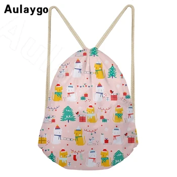 Aulaygo Merry Christmas Design Pink Drawstring Bag For Girl Causal Boys Beach Sports Bag Students Backpacks Shoes Book Bags Gift 
Aulaygo Merry Christmas Design Pink Drawstring Bag For Girl Causal Boys Beach Sports Bag Students Backpacks Shoes Book Bags Gift