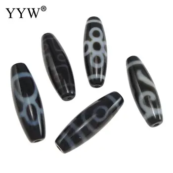 

5pcs/lot natural tibetan agates dzi beads mixed & two tone longevity healing money hook 9 eyes 5 eyes 2 eyes hole 2.5mm oval