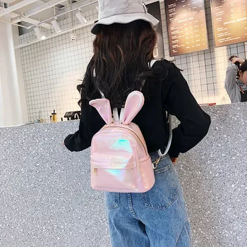 Women's Mini Backpack Sequin Luxury PU Leather Kawaii Rabbit Ear Cute Bagpack Small School Bags for Girls mochila mujer #T1G
Women's Mini Backpack Sequin Luxury PU Leather Kawaii Rabbit Ear Cute Bagpack Small School Bags for Girls mochila mujer #T1G