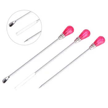 3Pcs For Silicone Resin Mold Jewelry Making Muddler Poke Needle Spoon Tool Set app.10cm / 3.94
3Pcs For Silicone Resin Mold Jewelry Making Muddler Poke Needle Spoon Tool Set app.10cm / 3.94