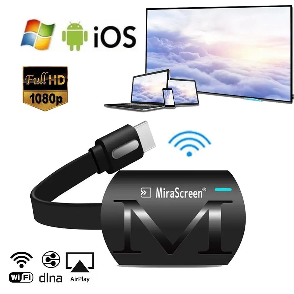 

Hot MiraScreen G4 WiFi Display Receiver TV Dongle Miracast DLNA Airplay 1080P HD