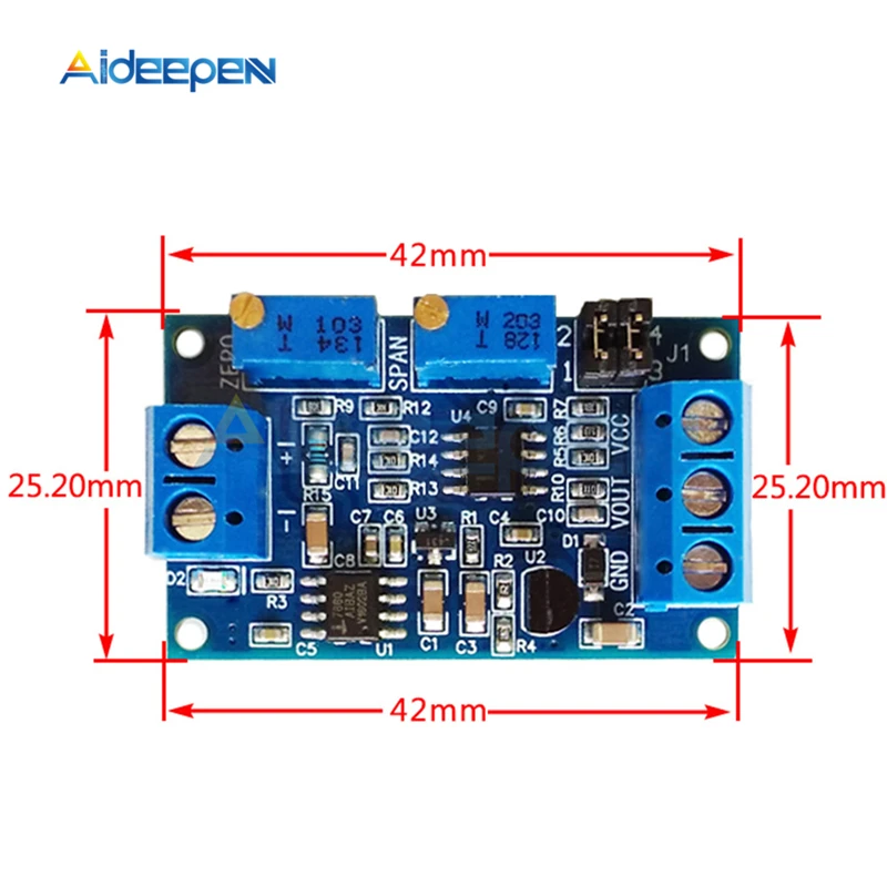 Current to Voltage Module 0 / 4-20mA to 0-3.3V 0-5V 0-10V Voltage Transmitter Signal Converter Module
Current to Voltage Module 0 / 4-20mA to 0-3.3V 0-5V 0-10V Voltage Transmitter Signal Converter Module