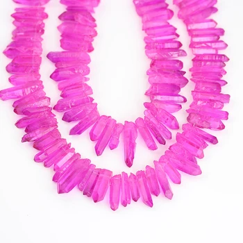 Approx 58Pcs/Strand Top Drilled Natural Rose Red Color Quartz Crystal Tusk Point Spacer Beads For DIY Jewelry Making XFX-186JBBF
Approx 58Pcs/Strand Top Drilled Natural Rose Red Color Quartz Crystal Tusk Point Spacer Beads For DIY Jewelry Making XFX-186JBBF