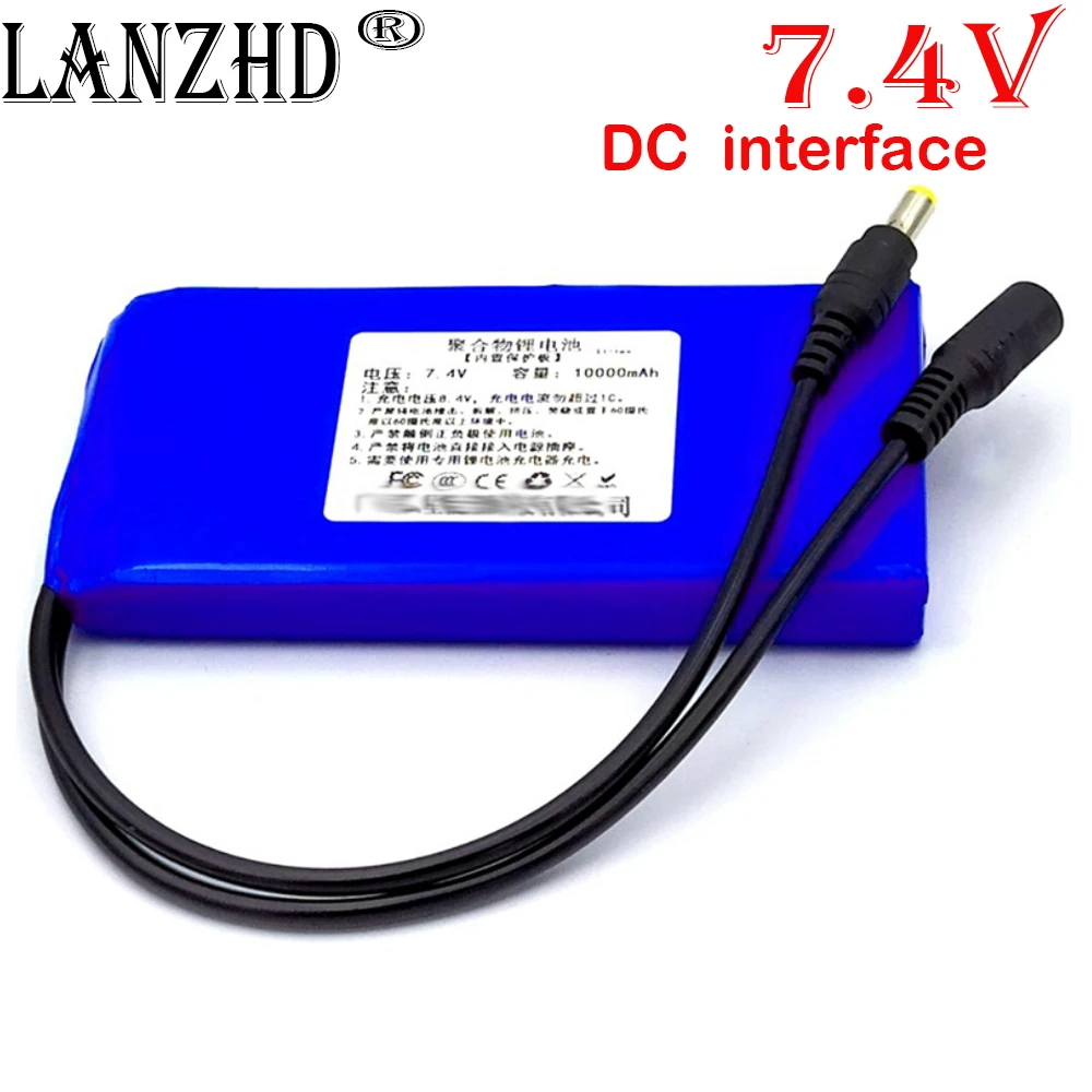 2023 NEW battery pack 7.4v Li polymer 3000mah two wires polymer lithium rechargeable battery li-po battery for DVD EVD 
2023 NEW battery pack 7.4v Li polymer 3000mah two wires polymer lithium rechargeable battery li-po battery for DVD EVD