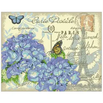 Paris Hydrangea Patterns Counted Cross Stitch 11CT 14CT 18CT DIY Chinese Cross Stitch Kits Embroidery Needlework Sets
Paris Hydrangea Patterns Counted Cross Stitch 11CT 14CT 18CT DIY Chinese Cross Stitch Kits Embroidery Needlework Sets