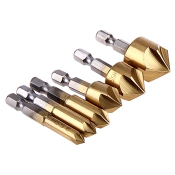 7pcs HSS 90 Degree Countersink Chamfering Wood Steel Chamfer Drill Bit Cutter Power Tool Woodworking Tool Accessory
7pcs HSS 90 Degree Countersink Chamfering Wood Steel Chamfer Drill Bit Cutter Power Tool Woodworking Tool Accessory