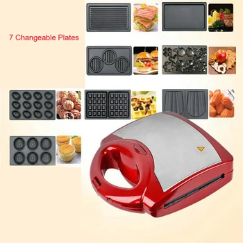 Multifunction Electric Egg Waffle Maker Donut Walnut Cake Machine Ice Cream Cone Sandwich Iron Toaster 7 Changeable Plates
Multifunction Electric Egg Waffle Maker Donut Walnut Cake Machine Ice Cream Cone Sandwich Iron Toaster 7 Changeable Plates