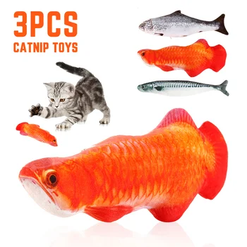 3PCS Cat Catnip Toys Soft Plush 3D Fish Shape Cats Toy Interactive Gift Fish Chewing Playing Toys Pet Products
3PCS Cat Catnip Toys Soft Plush 3D Fish Shape Cats Toy Interactive Gift Fish Chewing Playing Toys Pet Products