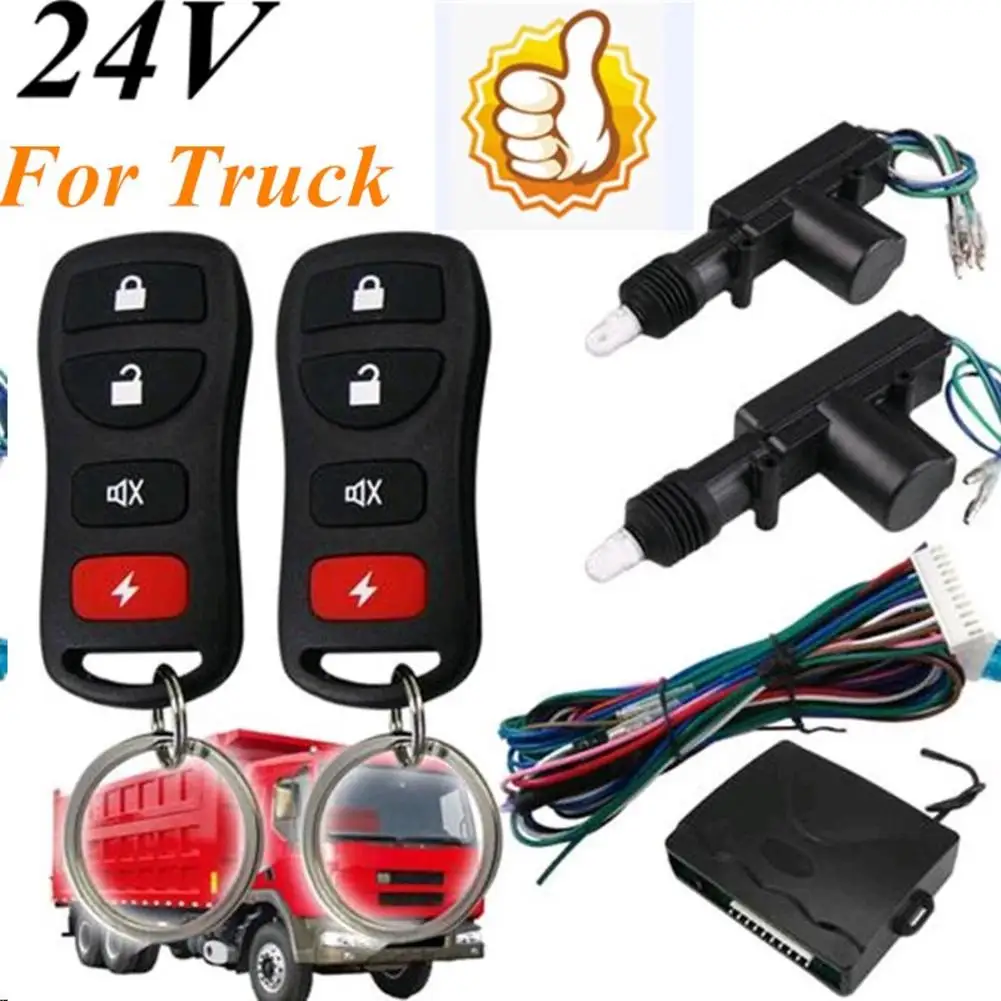 24V Central Door Lock Locking System Universal Auto Remote Control Vehicle Keyless Entry System For Truck 2 Doors
24V Central Door Lock Locking System Universal Auto Remote Control Vehicle Keyless Entry System For Truck 2 Doors