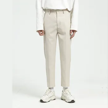 8 Colors Men Casual Suit Pant Male Japan Korea Fashion Vintage Streetwear Ankle-length Pant Slim Fit Trousers
8 Colors Men Casual Suit Pant Male Japan Korea Fashion Vintage Streetwear Ankle-length Pant Slim Fit Trousers