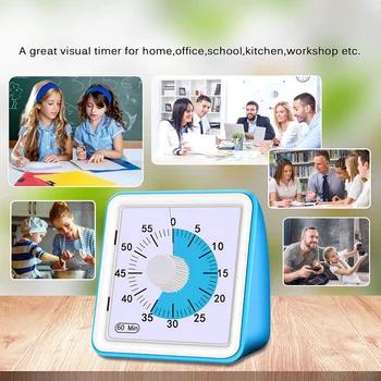 1 Pcs Multi-function Alarm Clock Just 1 Pcs 60 Minutes Silent Visual Analog Timer Time Management Countdown Clock Digital Clock
1 Pcs Multi-function Alarm Clock Just 1 Pcs 60 Minutes Silent Visual Analog Timer Time Management Countdown Clock Digital Clock