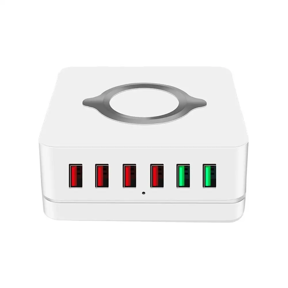 Qi Wireless Charging With 6 Port Usb Multifunction Fast Phone Charger Tablet Adapter Charging For Iphone Wireless G4Q9
Qi Wireless Charging With 6 Port Usb Multifunction Fast Phone Charger Tablet Adapter Charging For Iphone Wireless G4Q9